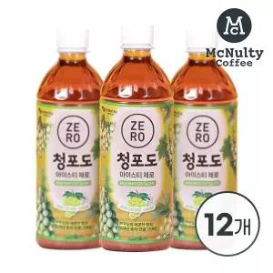 [맥널티] 청포도 아이스티 제로 500ml 12입