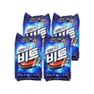 [라이온코리아] 비트 가루세제 일반용 2.7kg x 4개