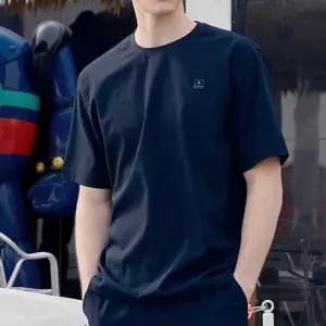몽벨 남성 시어서커 반팔 티셔츠