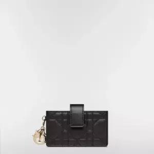 MUST IT_Lady Dior Jasmine 카드 지갑 블랙 까나쥬 양가죽