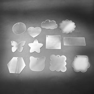 투명 아크릴 키링 펜던트 열쇠고리 DIY 만들기 부자재 스티커 꾸미기 굿즈 제작 파츠 다양한 디자인 재료