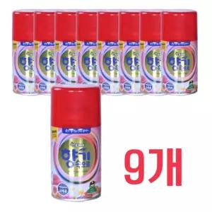 산도깨비 향캔 향기속으로 자동분사기 리필용 방향제 라일락, 290ml, 9개