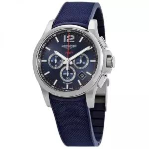 Longines 론진 L3.727.4.96.9 컨퀘스트 VHP 크로노그래프 쿼츠 블루 다이얼 남성용 시계