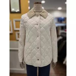 [BCBG] 세이브존01 애니 카라배색 퀼팅 점퍼 B6A1R159_CR(1) (47225151)