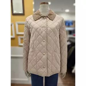 [BCBG] 세이브존01 애니 카라배색 퀼팅 점퍼 B6A1R159 BE 1 _P419615096