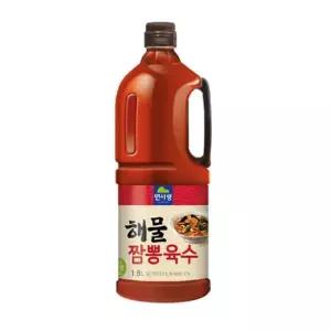 식당 매장 업소용 해물 짬뽕 육수 1.8L 짬뽕 국물 육수