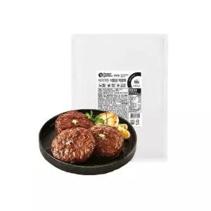 [베지가든] 숯불향 떡갈비 960g 대용량 (식물성 대체육) 1개