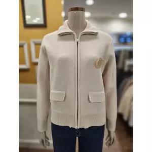 [하프클럽/BCBG]BCBG 세이브존01 하이넥 버튼업 가디건 B6A1K101_(1)
