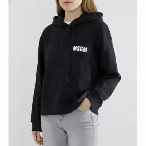 MSGM MUST IT_엠에스지엠 쿼트 로고 후드 티셔츠 3441MDM178 237000 99)