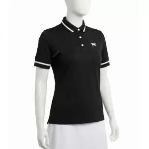 PXG 26SS WOMEN'S CONTRAST SLEEVE POLO (CW-WE23ATP1-38BK) (여성 콘트라스트 슬리브 폴로)