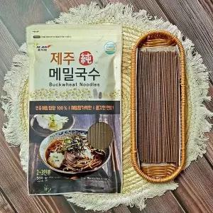 [효자원식품] 제주순메밀국수 4봉 국산 100 메밀면 냉소바 온메밀국수 비빔