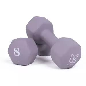 [아리프] 선인장 미용 아령 여자 홈트 덤벨 8kg, 2개, 그레이 라벤더
