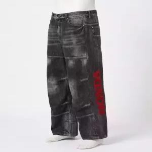 혼다 hondaxphyps Vintage Biker Wide Jean Black