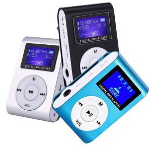 미니 MP3 플레이어 LCD 화면 휴대용 음악 미디어 SD TF 카드 지원 3.5mm 인터페이스 디스플레이 여행용 기