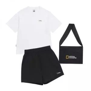 브랜드정품 NATIONALGEOGRAPHIC N262UPB900 반팔 반바지 미니백 3PCS 세트 WHITE 152302