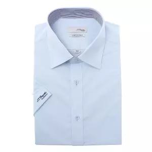 남성 면혼방 스트레치 슬림핏 반팔 와이셔츠 SE6MM22HS921SBU