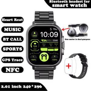 Galaxy S22 Ultra + S21 FE A53 A73 스마트 시계 블루투스 통화 Smartwatch 체온 모니터 혈압