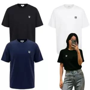 (국내발송) 메종키츠네 그레이폭스 라운드 반팔티 (GM00118KJ0008)