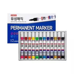 동아 유성매직 12색 (48개입) 고급 일반용 학용품