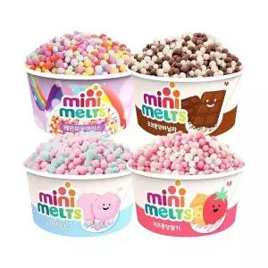[미니멜츠] 구슬아이스크림 50g*18개(레인보우,초코바닐라,치즈딸기,솜사탕)