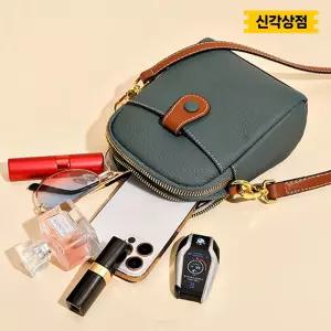 핸드폰 가방 미니 경량 크로스 백 소가죽 데일리 보조가방