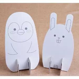 휴대폰거치대 펭귄 토끼 diy 노인 문센 미술DIY 만들기 키트 학습교구 학생 취미