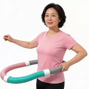 스프링 훌라후프 다이어트 접이식 가정용 훌라후프 운동 기구 홈트 트레이닝 스트레칭 실내용 허벅지