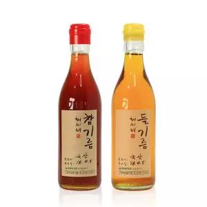 [최씨네참기름]국산 참기름+국산 들기름 세트(350ml*2)
