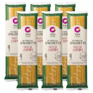 청정원 파스타 스파게티면, 500g, 6개