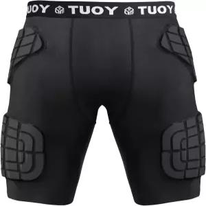 TUOY 성인 패딩 압축 반바지 5패드 축구 거들 엉덩이 허벅지 보호대