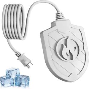 겨울 야외용 조류 목욕 히터 풀 커버 알루미늄용 100W 온수기 야드 파티오 작은 연못용 가열식 제빙기 온도