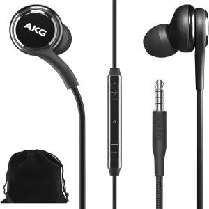 삼성 AKG 이어버드 오리지널 3.5mm 인이어 헤드폰 리모컨 및 마이크 장착 갤럭시 A71 A31 S10 S10e 노트 10