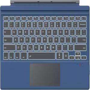 MoKo Microsoft Surface Pro 7/6/ 5/4/ 3 유형 커버 트랙패드가 있는 초슬림 무선 블루투스 키보드 7색 LED
