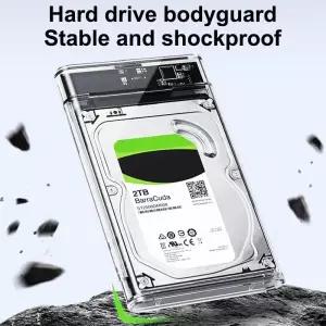USB 2.0 3.0 타입 C to SATA SSD HDD 인클로저, 도구 필요 없는 2.5 인치 9.5mm 외장 하드 드라이브 UASP/M
