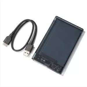 투명 HDD 케이스 인클로저 2.5인치 SSD SATA to USB 3.0 Type-C 3.1 어댑터 휴대용 외장 하드 드라이브 박