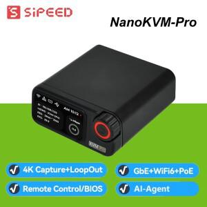 프로젝트 NanoKVM-Pro KVM-ATX / 데스크 4K 원격 제어 GbE WiFi6 PoE 홈랩 NAS AI 에이전트 운영 및 유지보
