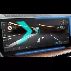 무쏘 Q300 풀체인지 보호필름 내비게이션 디스플레이 지문방지신차용품 필수 파노라마 HD QHD 자동차네이션