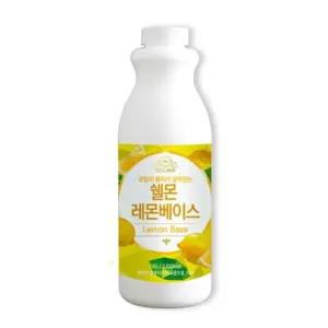VMB 쉘몬 과일 농축액 베이스 레몬 1kg음료 에이드 카페용 음료용 에용