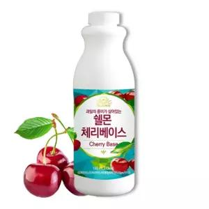 VMB 쉘몬 과일 농축액 베이스 체리 1kg음료 에이드 카페용 음료용 에용