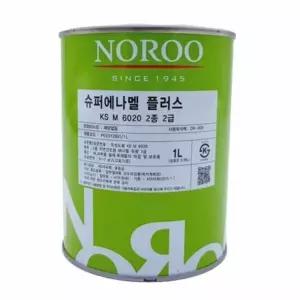 슈퍼에나멜 플러스 흑색 1L 타일페인트 목재용데크페인트 욕실 방부목 목재용 유성 철재용 외장용