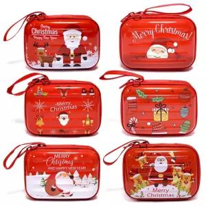 크리스마스 사각 틴케이스 6개 성탄절 선물 박스 포장