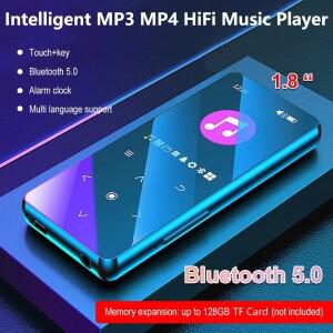 MP3휴대용 MP3 플레이어, 블루투스 5.0 HiFi 무손실 음악 미니 비디오 재생, FM 라디오, 워크맨용 전자책