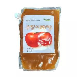 우림 사과잼 5kg 대용량 와플잼 파우치