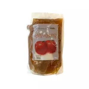 4봉 묶음 우림)사과잼5kg 와플잼/대용량사과잼 /5kg 4봉