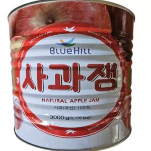 진산 블루힐 사과잼 3kg 대용량 업소용 통조림 캔 사과쨈 3kg