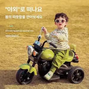 어린이 전동 오토바이 충전식 원격조종 탈것 가능 전기차