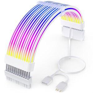 SIRLYR 24핀 RGB 메인보드 케이블 ARGB 연장용 공급 PC PSU 케이블 전원
