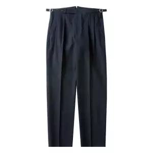8s Linen Side-adjust Trousers (Navy)