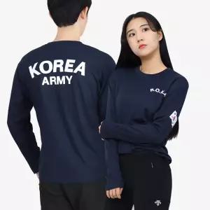 로카티 ROKA 긴팔 네이비 군인 군대 육군 티셔츠