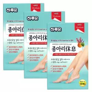 하루온 종아리 휴식 18매입X3개(54매)/발 다리 쿨링 시트 패치